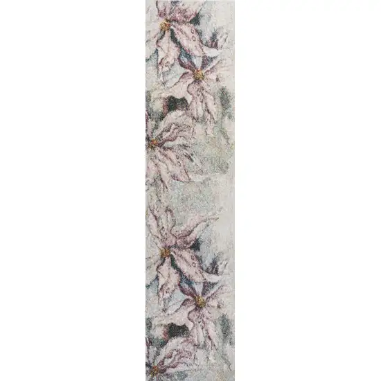 8' Floral Runner Rug Photo 2