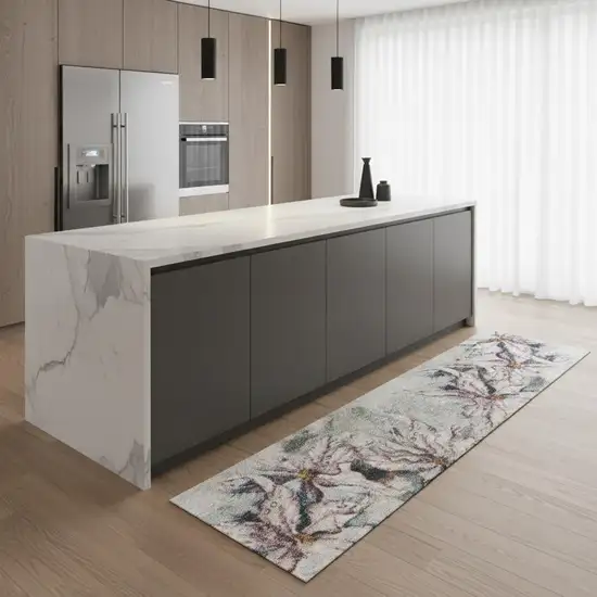 8' Floral Runner Rug Photo 1