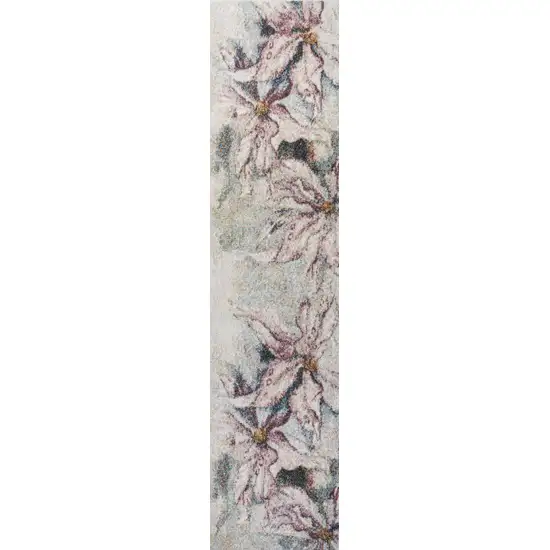 8' Floral Runner Rug Photo 3