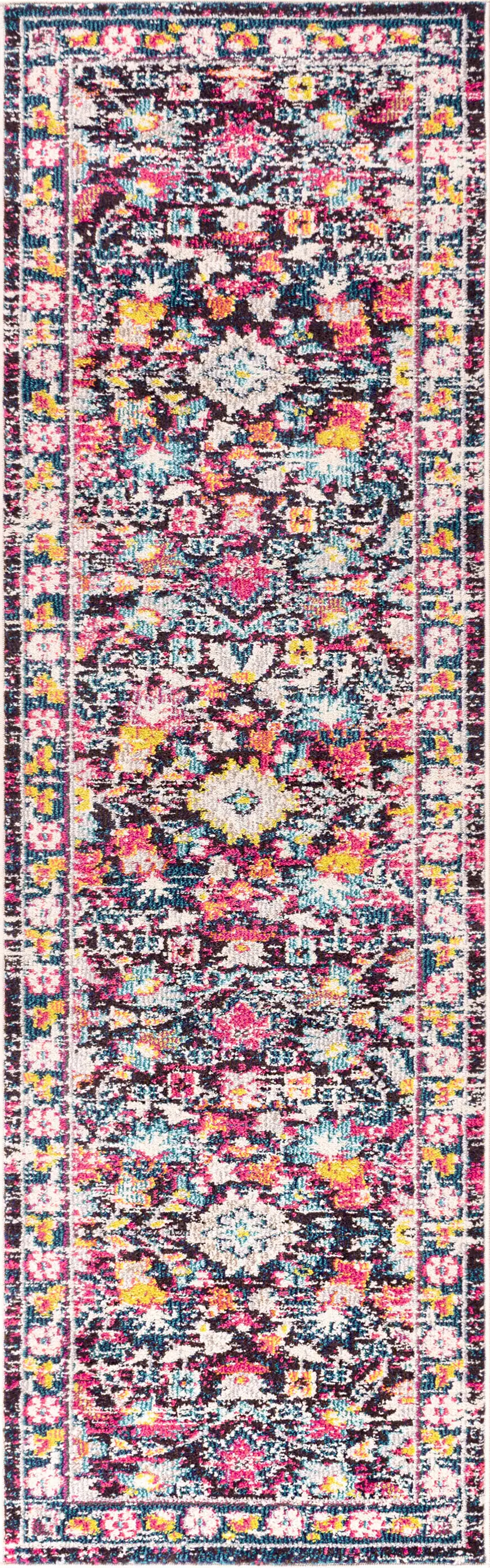 8' Floral Runner Rug Photo 2