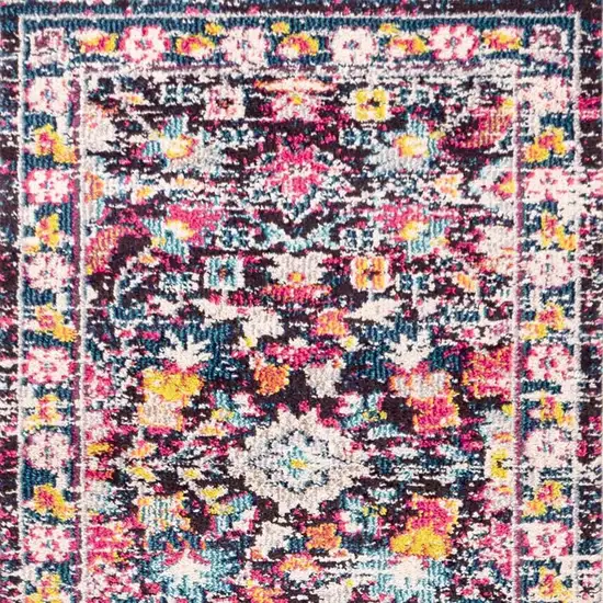 8' Floral Runner Rug Photo 4