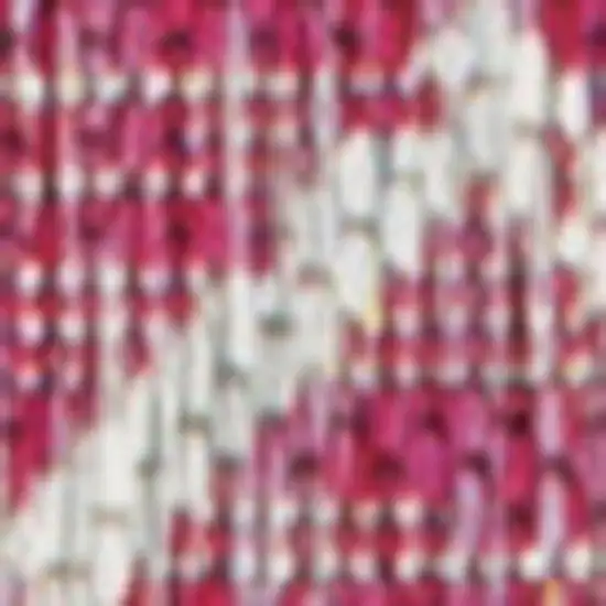 8' Fuchsia And Light Gray Trellis Indoor Outdoor Runner Rug Photo 3