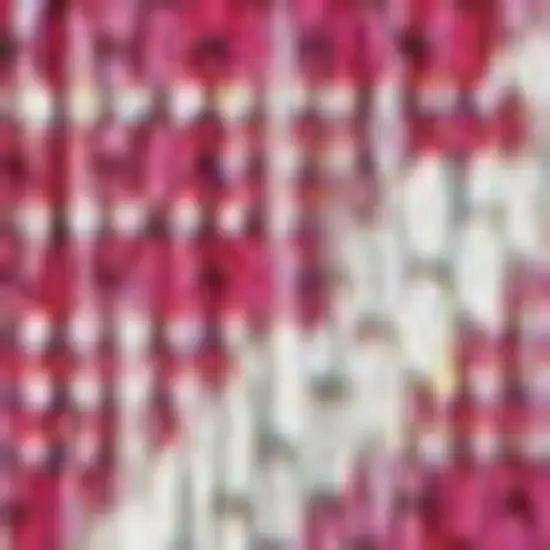 8' Fuchsia And Light Gray Trellis Indoor Outdoor Runner Rug Photo 2