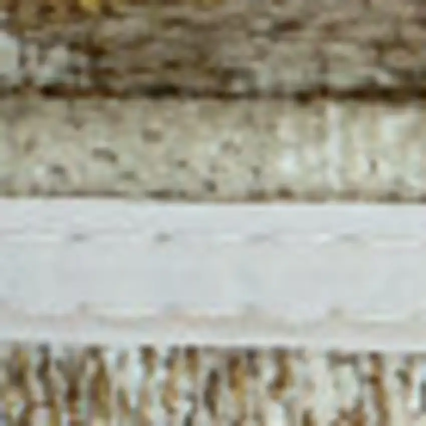 5' Gold And Beige Abstract Washable Round Rug With UV Protection Photo 8