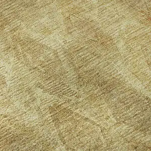 Photo of 8' Gold And Beige Diamond Washable Round Rug With UV Protection