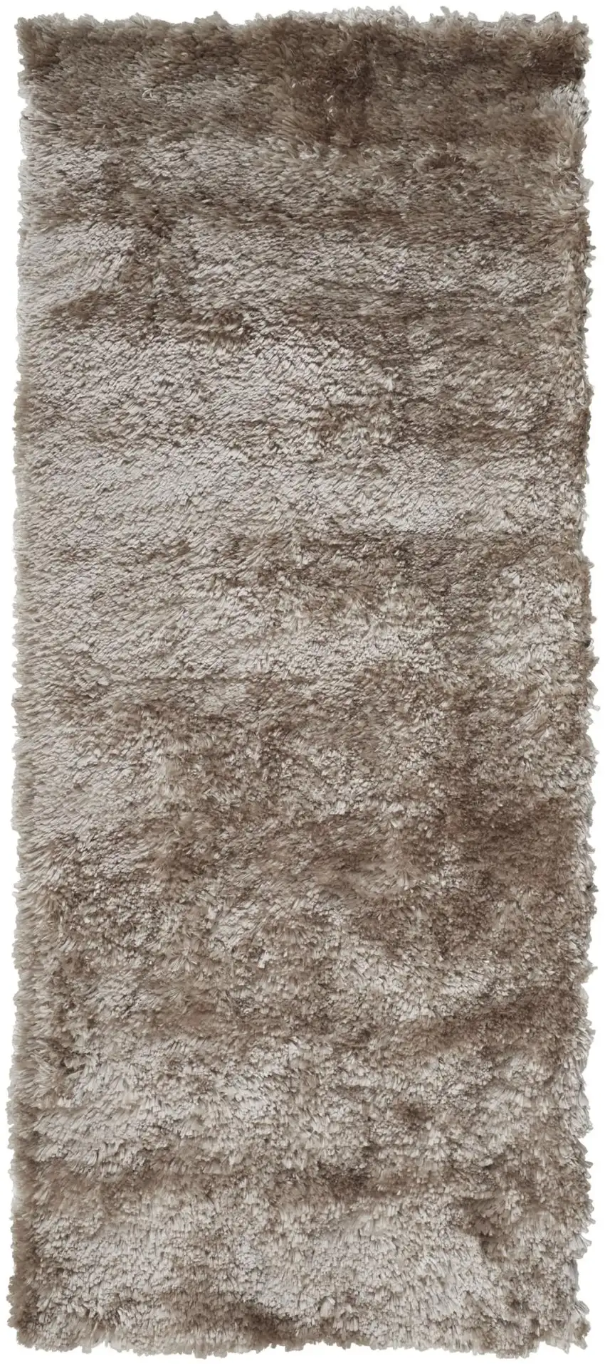 10' Gold And Green Shag Hand Tufted Area Rug Photo 2