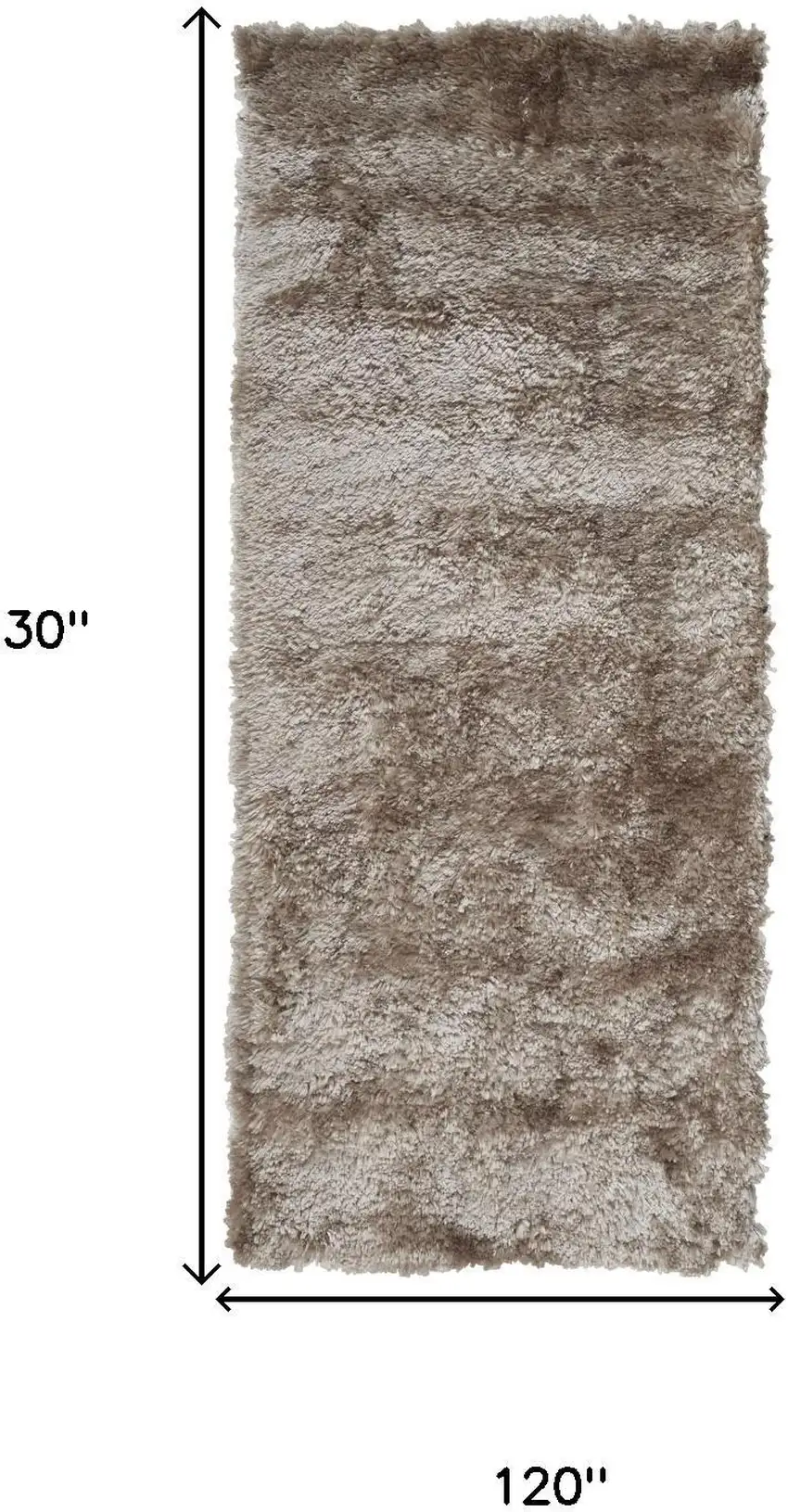 10' Gold And Green Shag Hand Tufted Area Rug Photo 8