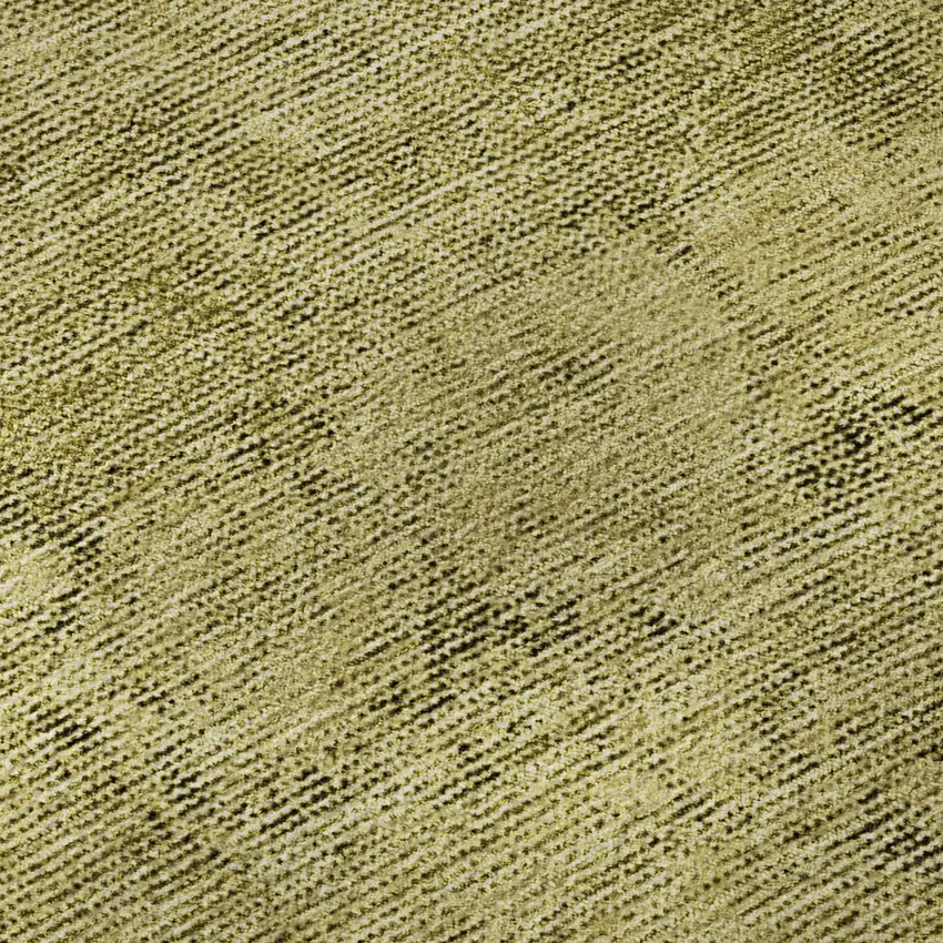 8' Gold And Wheat Oriental Washable Round Rug With UV Protection Photo 9