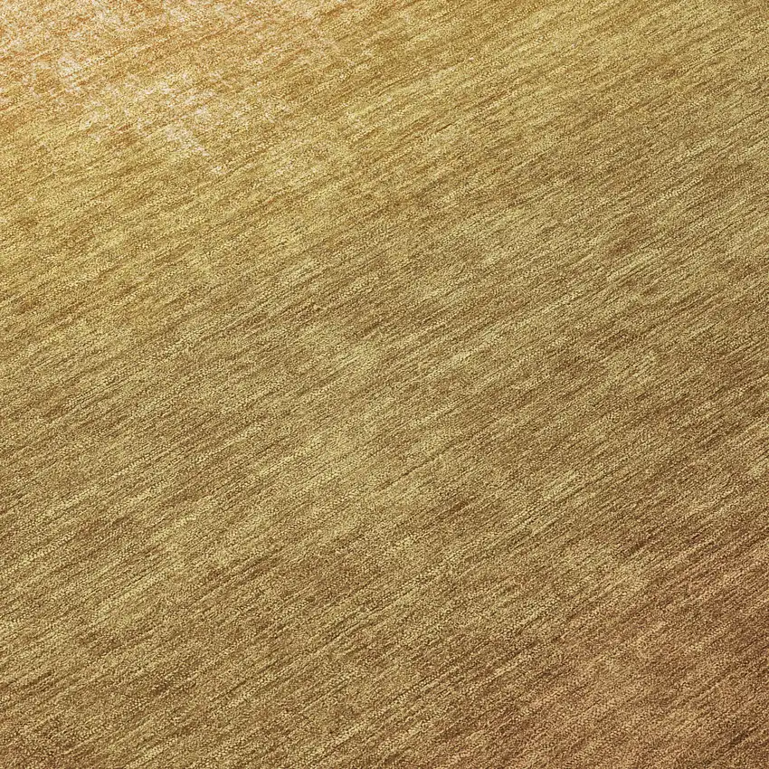 8' Gold And Wheat Round Ombre Washable Indoor Outdoor Area Rug Photo 9