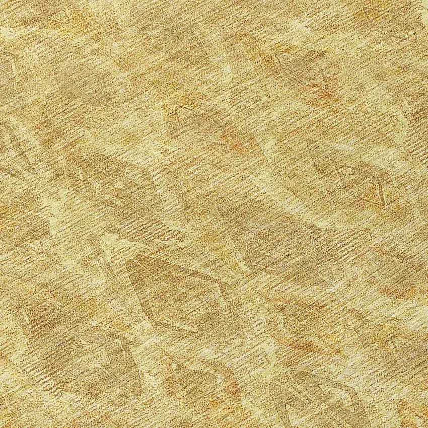 8' Gold Taupe And Beige Round Geometric Washable Indoor Outdoor Area Rug Photo 4