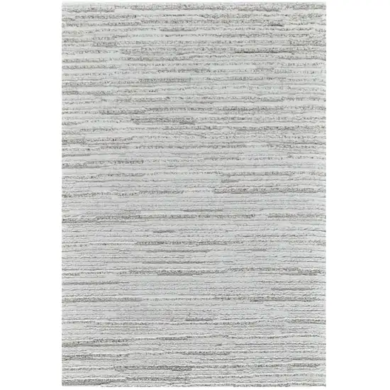 8' Gray Abstract Non Skid Runner Rug Photo 2