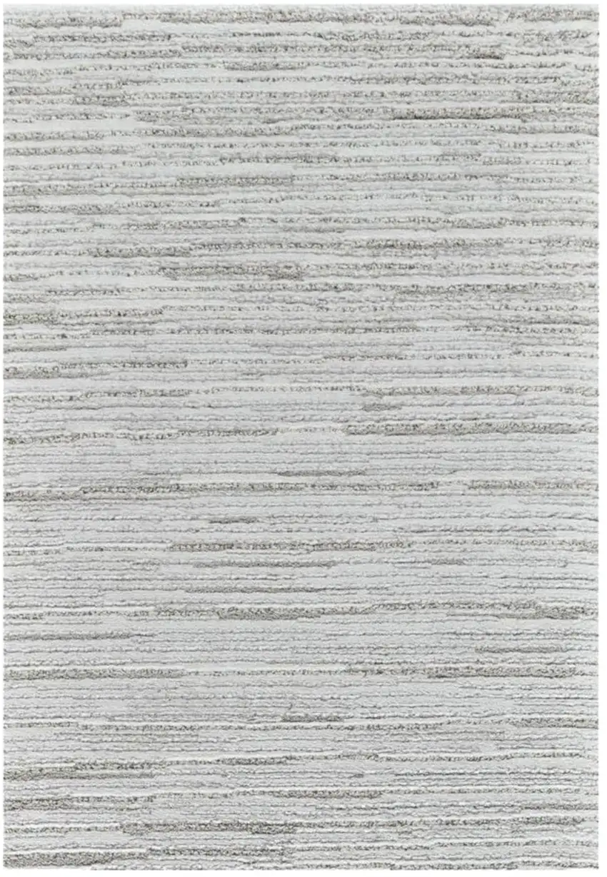 8' Gray Abstract Non Skid Runner Rug Photo 2