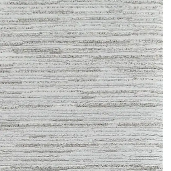 8' Gray Abstract Non Skid Runner Rug Photo 5