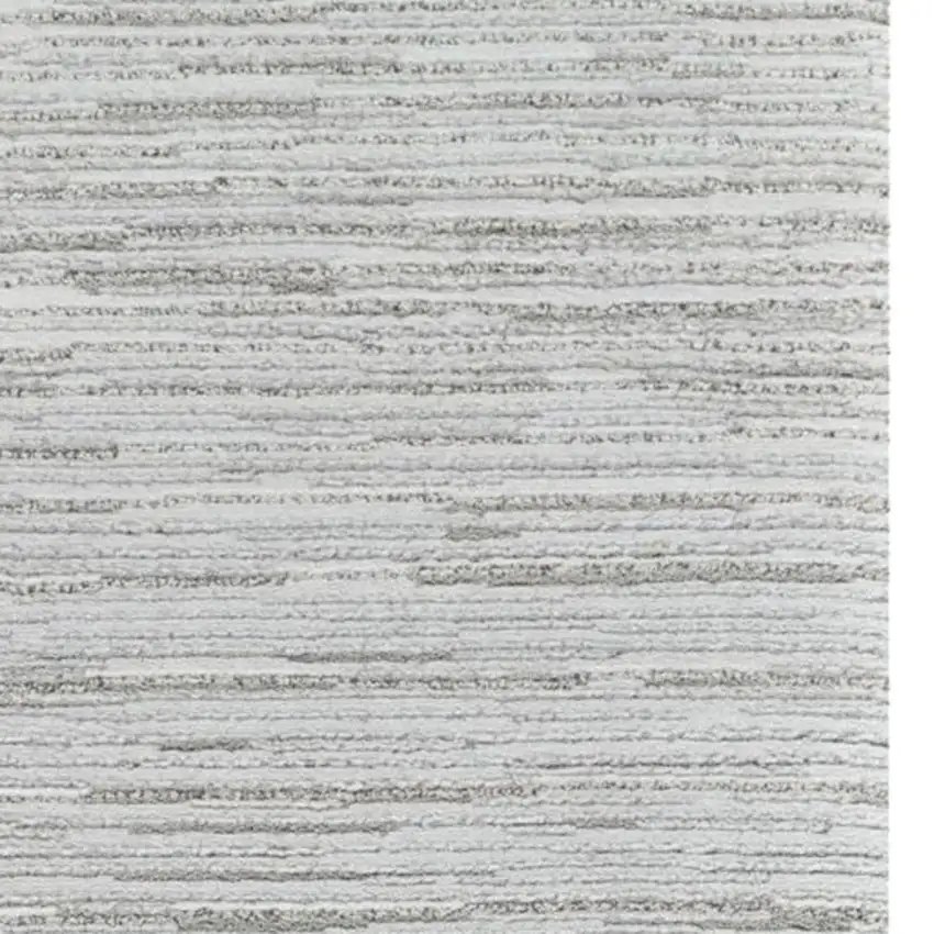 8' Gray Abstract Non Skid Runner Rug Photo 5