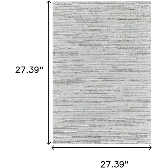 8' Gray Abstract Non Skid Runner Rug Photo 4
