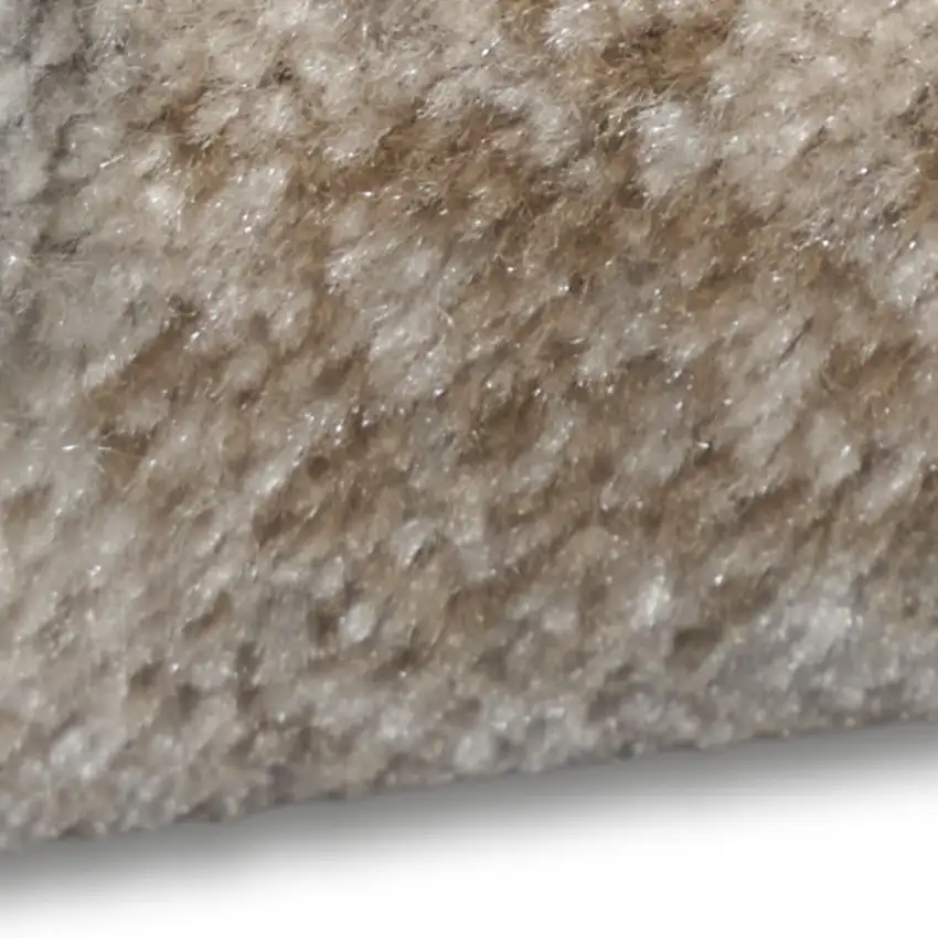 7' Gray Abstract Power Loom Runner Rug Photo 7