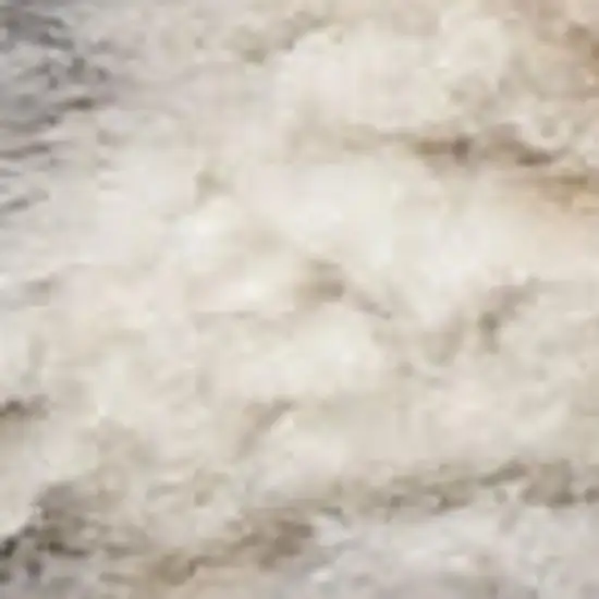 7' Gray Abstract Runner Rug Photo 2