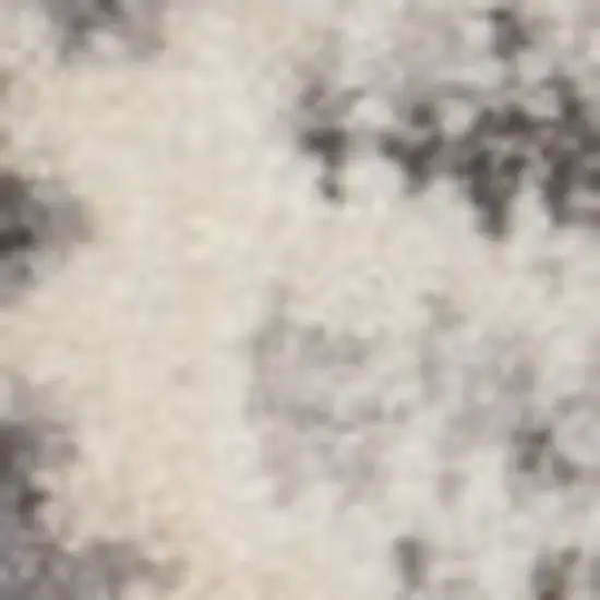 7' Gray Abstract Runner Rug Photo 7