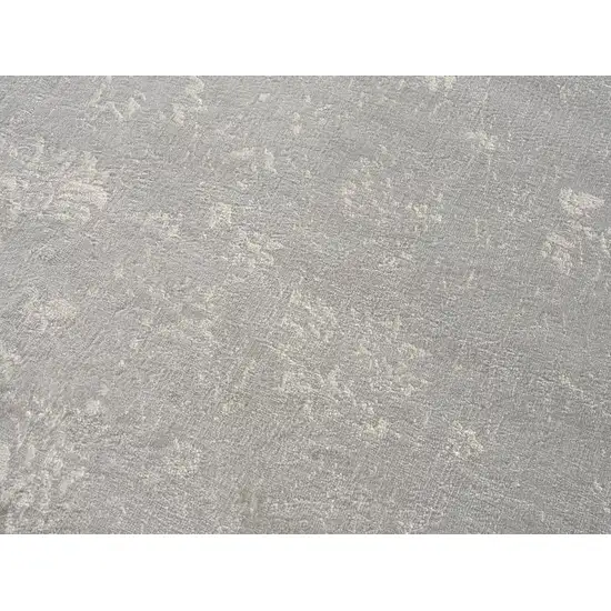 6' Gray And Beige Abstract Area Rug Photo 3