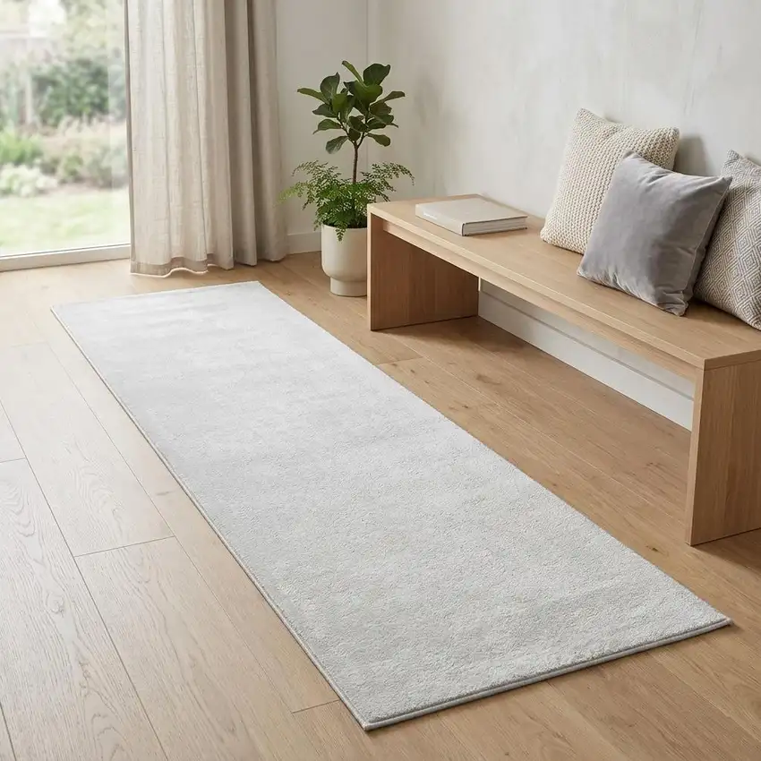 6' Gray And Beige Abstract Area Rug Photo 1