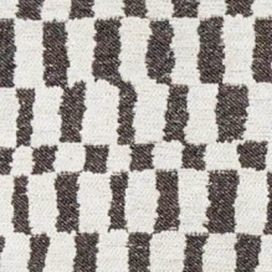 8' Gray And Beige Geometric Berber Washable Round Rug With UV Protection Photo 3