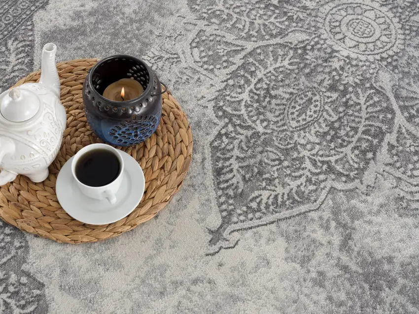 18' Gray And Beige Moroccan Runner Rug Photo 8