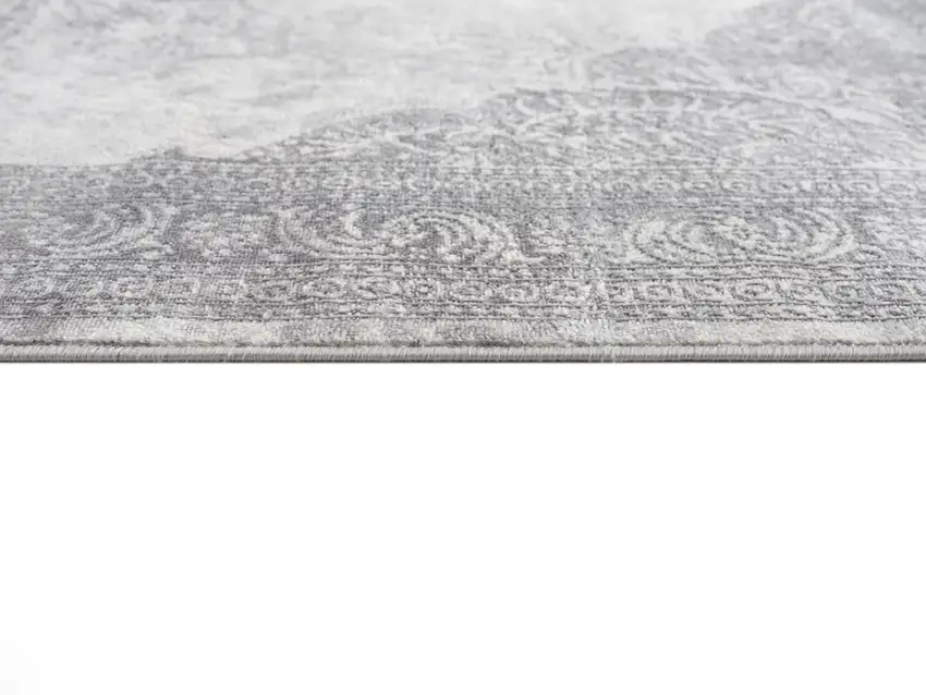 12' Gray And Beige Moroccan Runner Rug Photo 9