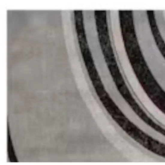 11' Gray And Black Abstract Runner Rug Photo 3