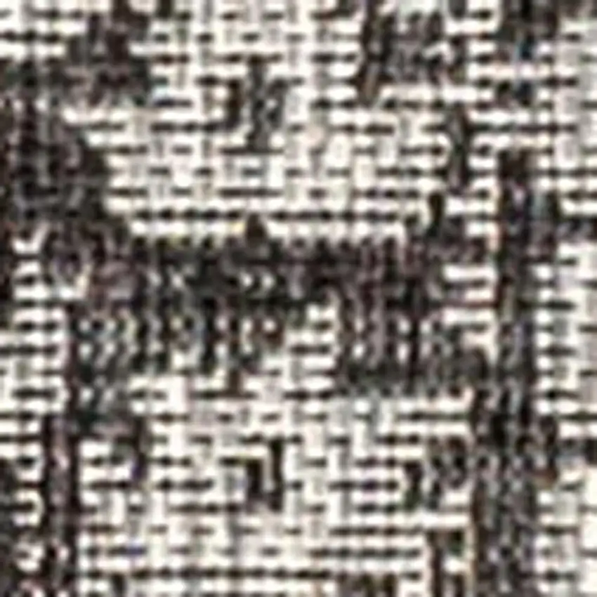 8' Gray And Black Medallion Indoor Outdoor Runner Rug Photo 2