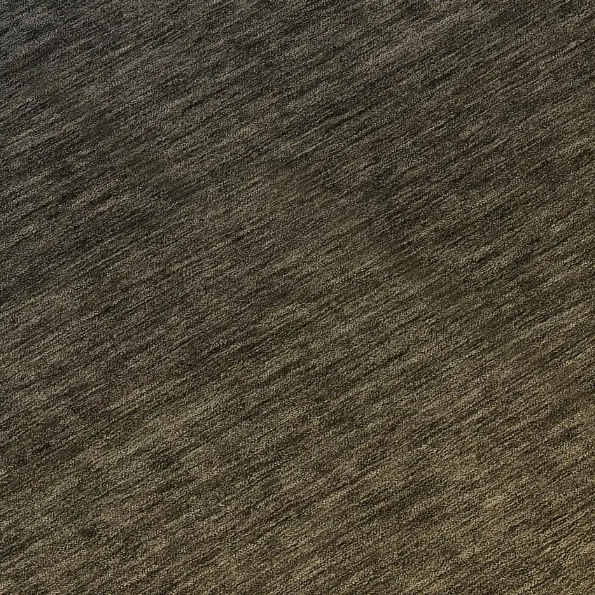 8' Gray And Brown Round Abstract Washable Indoor Outdoor Area Rug Photo 8