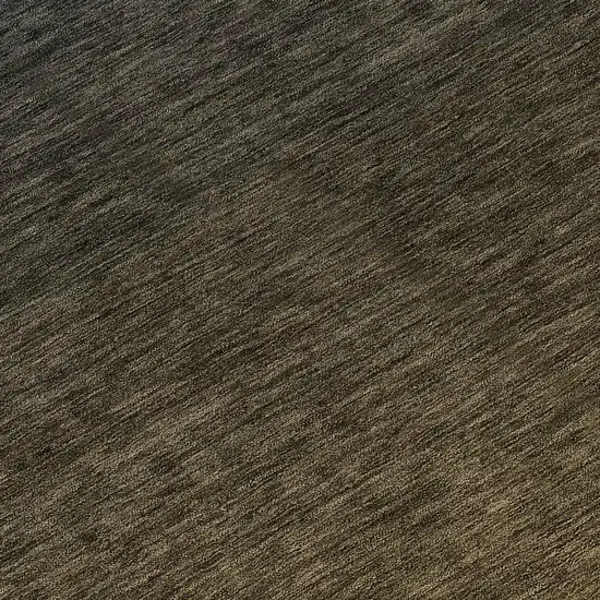 8' Gray And Brown Round Abstract Washable Indoor Outdoor Area Rug Photo 8