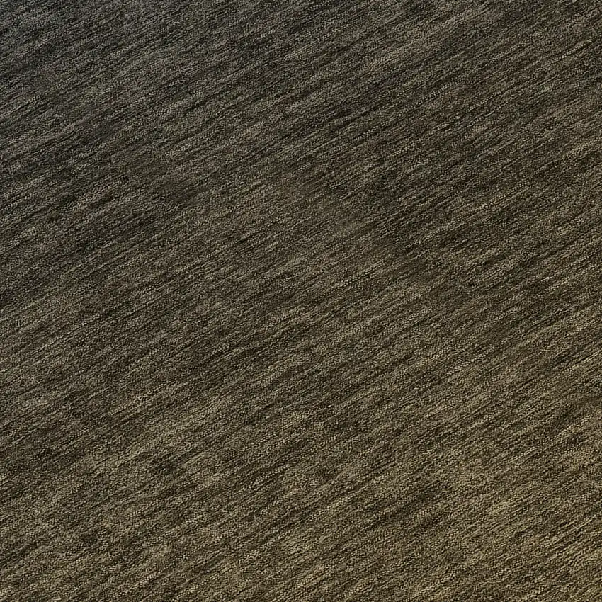 8' Gray And Brown Round Abstract Washable Indoor Outdoor Area Rug Photo 8