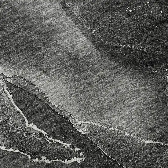 8' Gray And Ivory Abstract Washable Round Rug With UV Protection Photo 9