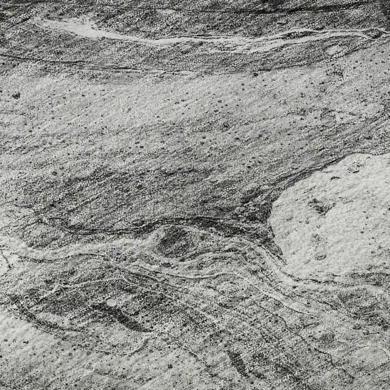 8' Gray And Ivory Abstract Washable Round Rug With UV Protection Photo 9