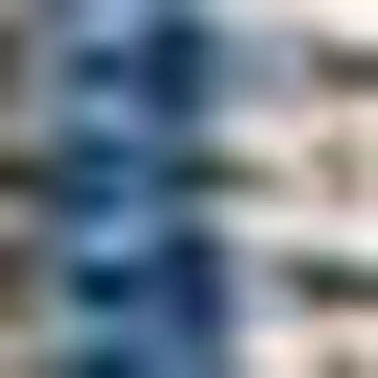 8' Gray And Navy Blue Medallion Indoor Outdoor Runner Rug Photo 2