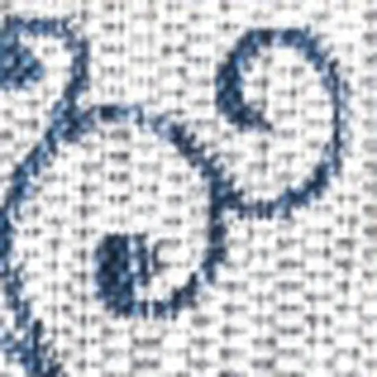 9' Gray And Navy Blue Square Medallion Indoor Outdoor Area Rug Photo 3