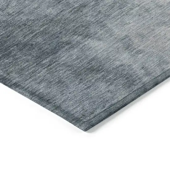8' Gray And Rust Round Abstract Washable Indoor Outdoor Area Rug Photo 7