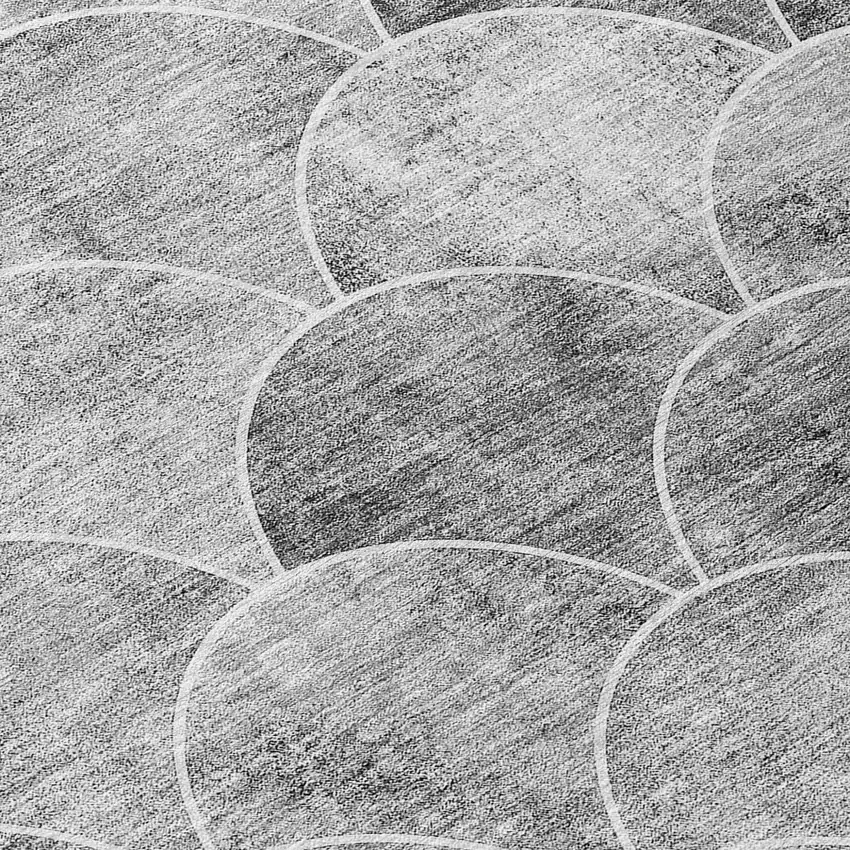 8' Gray Charcoal And Ivory Round Abstract Washable Indoor Outdoor Area Rug Photo 6
