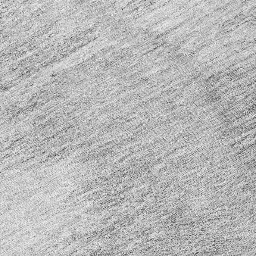 8' Gray Charcoal And Silver Round Abstract Washable Indoor Outdoor Area Rug Photo 9