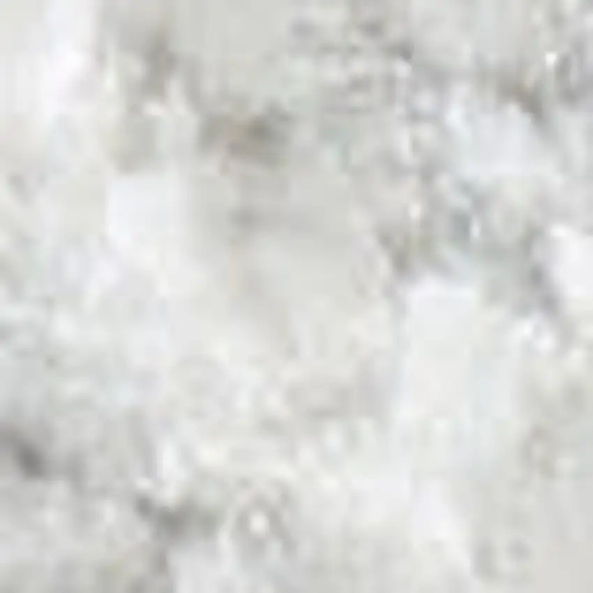 6' Gray Floral Power Loom Worn Faded Runner Rug Photo 3