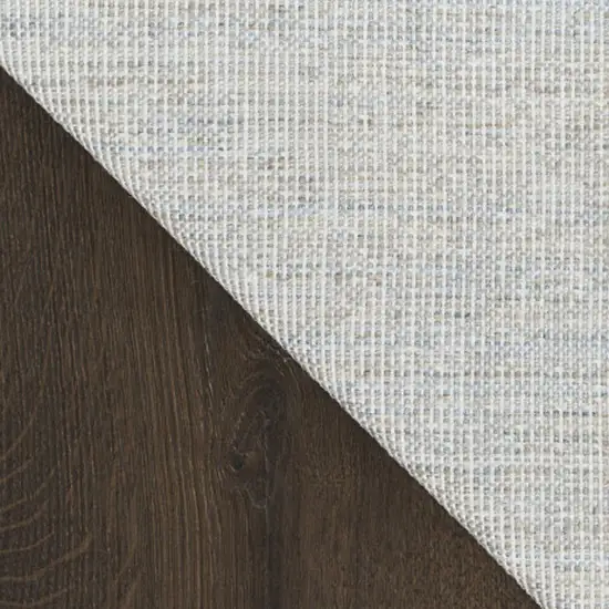 8' Gray Floral Power Loom Worn Faded Runner Rug Photo 9