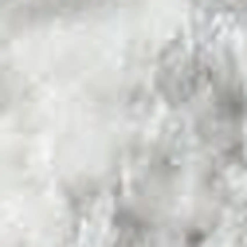 8' Gray Floral Power Loom Worn Faded Runner Rug Photo 3