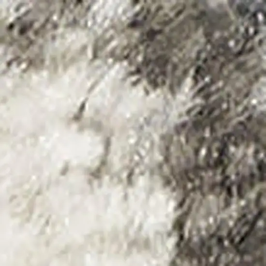 6' Gray Floral Runner Rug Photo 3