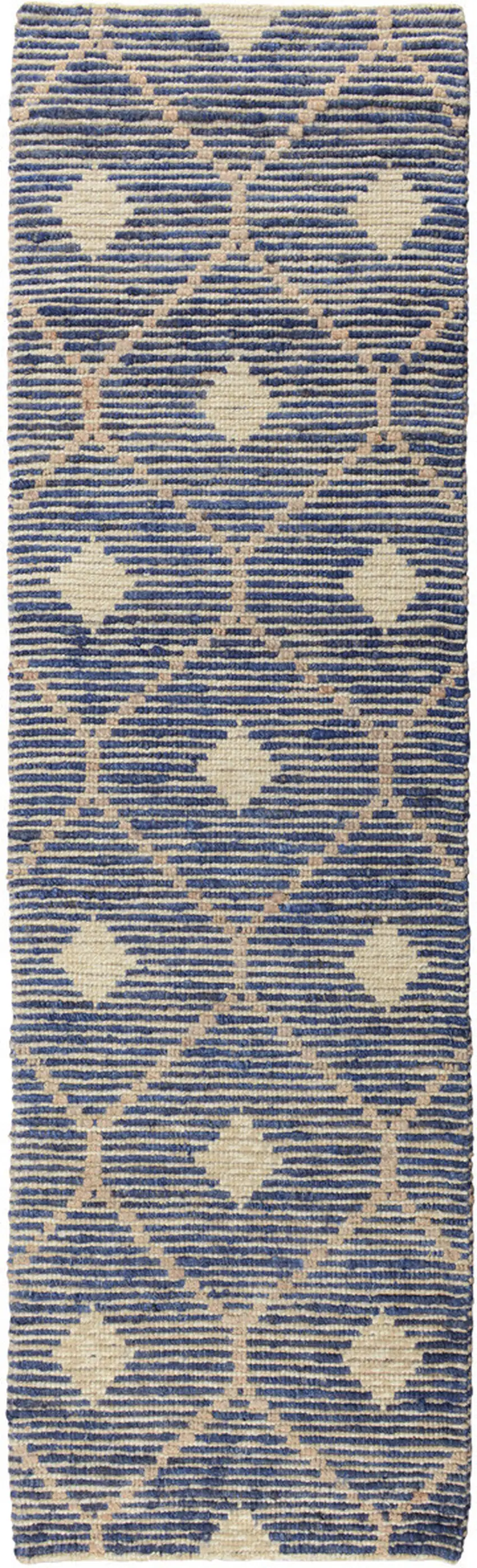 8' Gray Geometric Hand Loomed Area Rug Photo 2