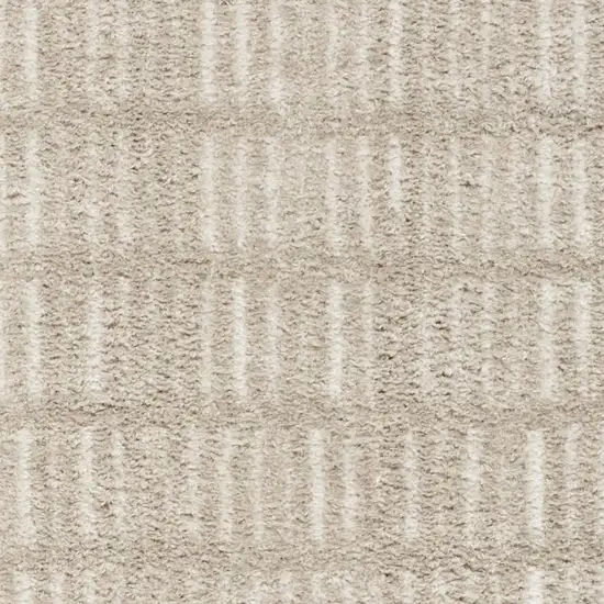 6' Gray Geometric Runner Rug Photo 3