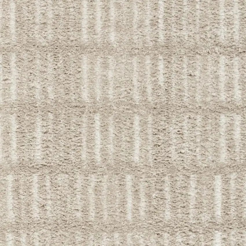 6' Gray Geometric Runner Rug Photo 3
