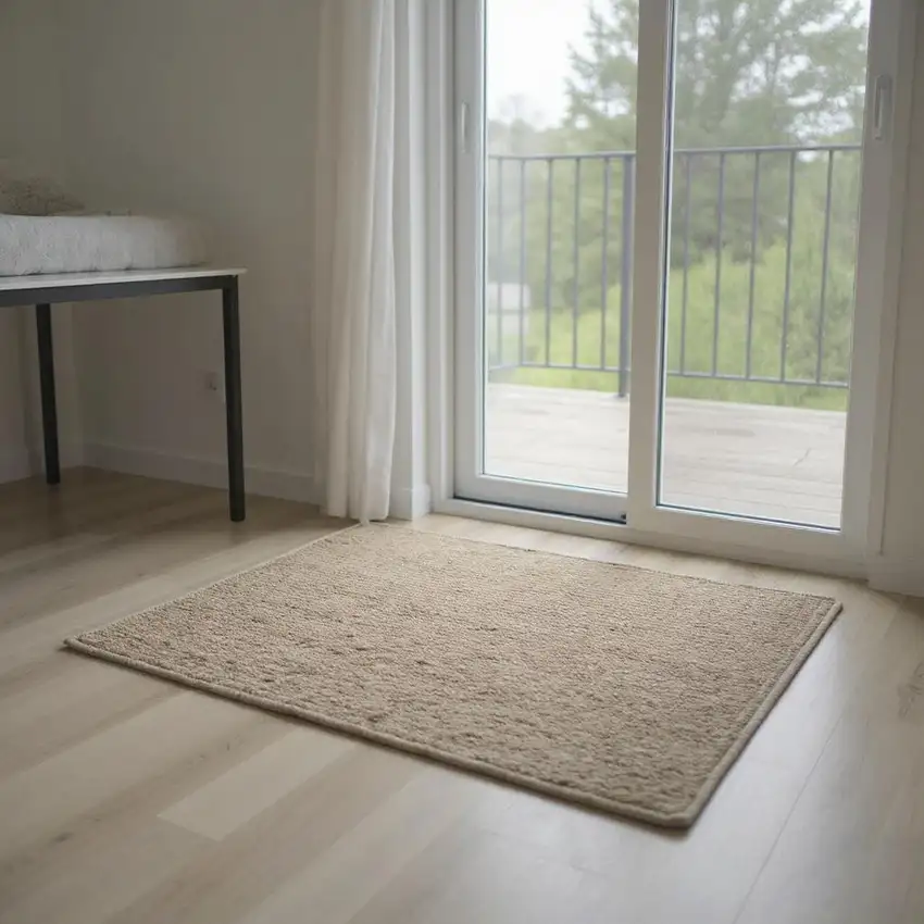 6' Gray Geometric Runner Rug Photo 1