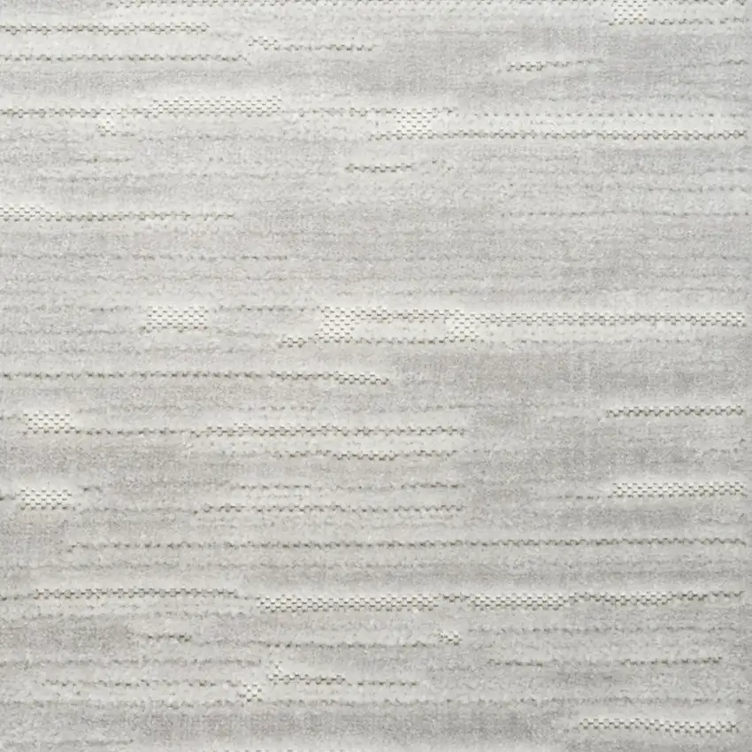 6' Gray Geometric Runner Rug Photo 5