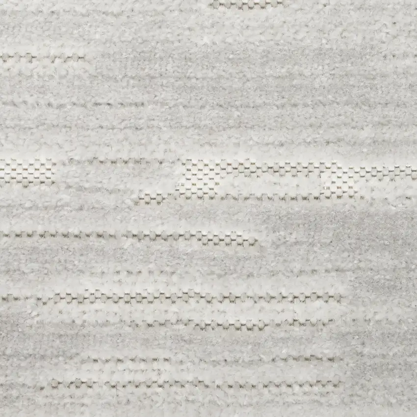 6' Gray Geometric Runner Rug Photo 8