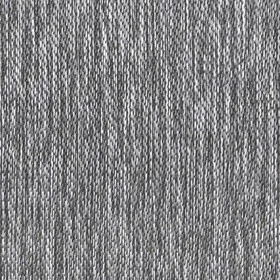 8' Gray Indoor Outdoor Runner Rug Photo 2